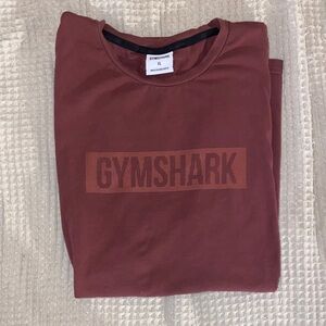 Gymshark Men's Long Sleeve Tee in Rust